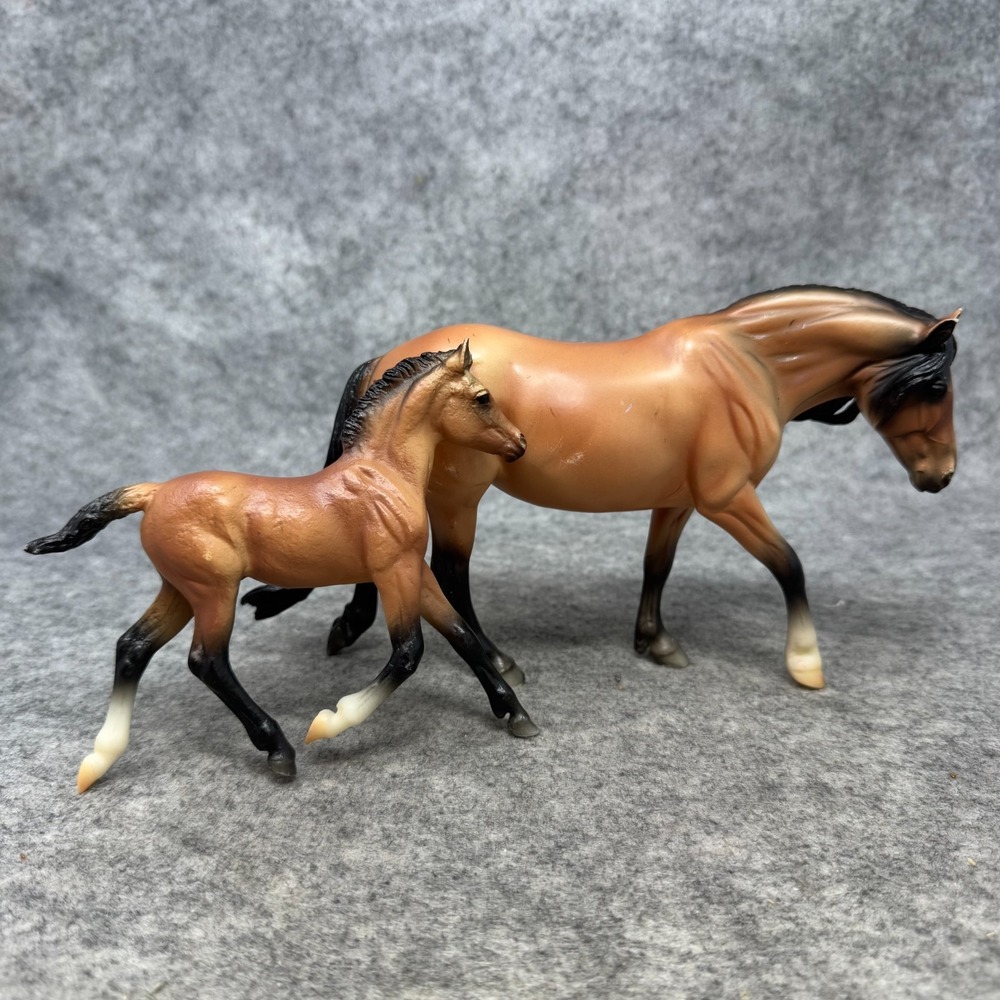 Breyer Dartmoor Mare & Foal 62043 Set Mealy Bay Dartmoor Pony Haflinger